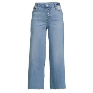 NWT High Rise Wide Leg Button Fly Crop Jeans in Plus Sizes 16 and 18